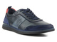 Buty męskie sportowe skórzane - JOHN DOUBARE QA537WIA-AB59, granatowe