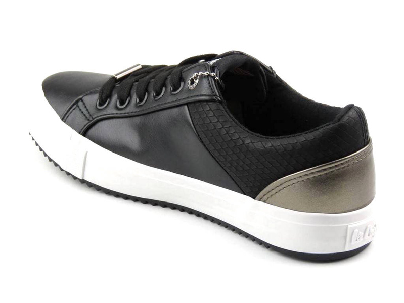 Wygodne trampki damskie, buty sportowe Lee Cooper 041, czarne