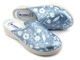Klapki damskie medyczne ze skórzaną wkładką - Inblu 50-51, jasnoniebieskie