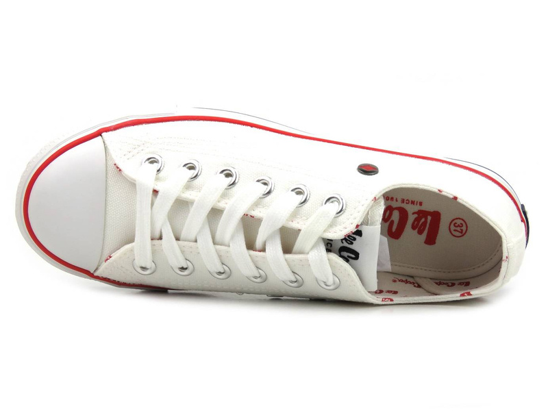 Trampki damskie brytyjskiej marki LEE COOPER 22-31-0875L, białe