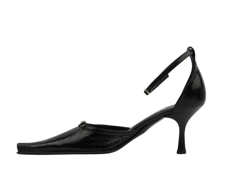 Czółenka damskie na szpilce czarne KOTYL 708