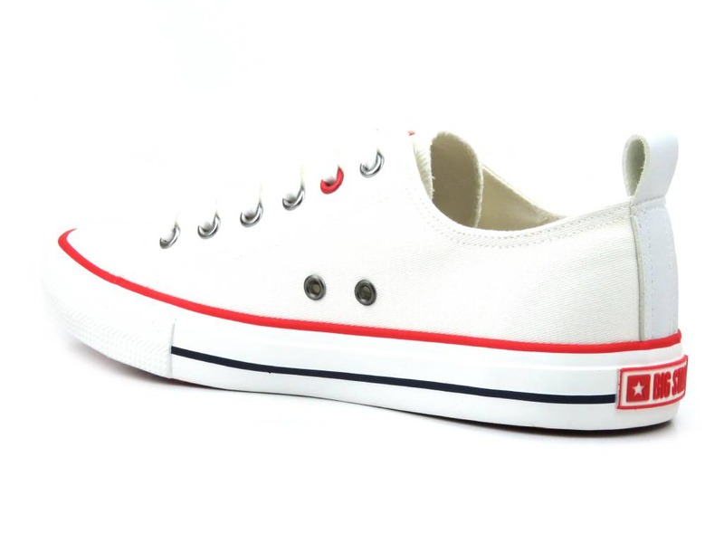 Trampki męskie klasyczne - BIG STAR JJ174062, białe