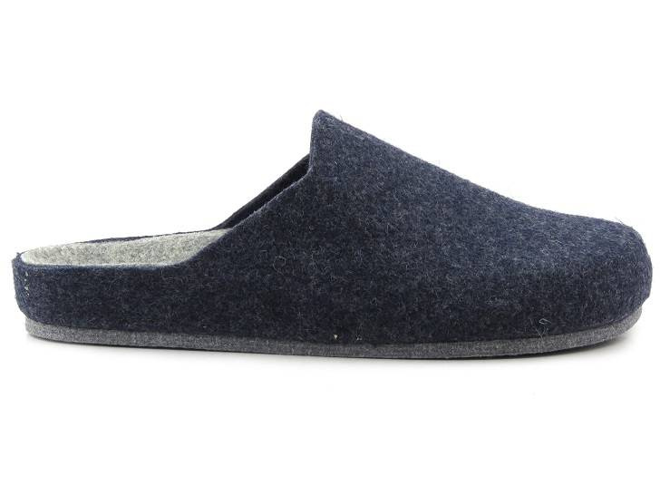 Kapcie męskie z naturalnego filcu - BRINKMANN 220215, granatowe