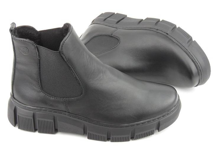 Skórzane sztyblety damskie polskiej marki HELIOS Komfort 510S, czarne