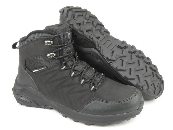 Trekkingi męskie, buty zimowe- Mc Braun 23MN38-6547, czarne