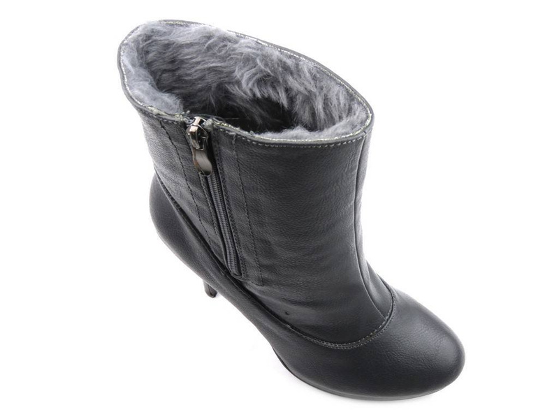 Botki damskie na szpilce BATA 791-2023, czarne