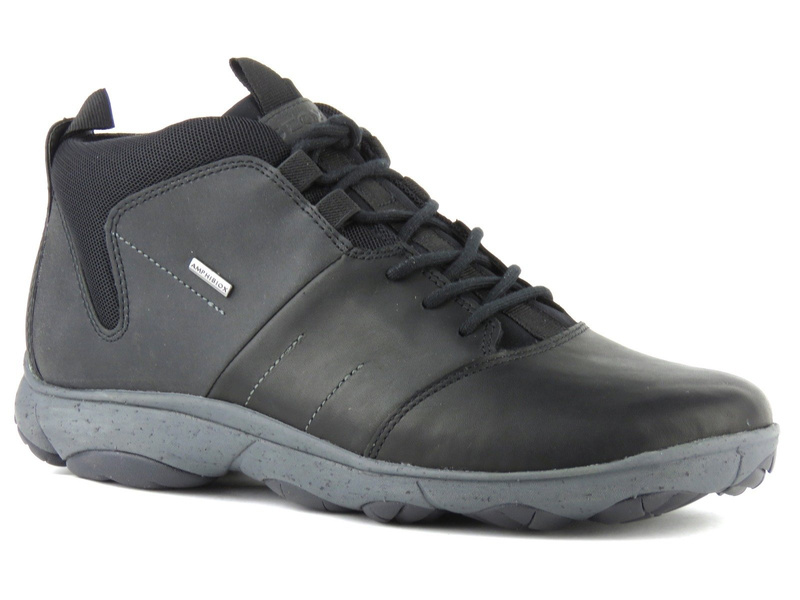 Buty męskie trekkingowe, sportowe - Geox Respira U742VA, czarne