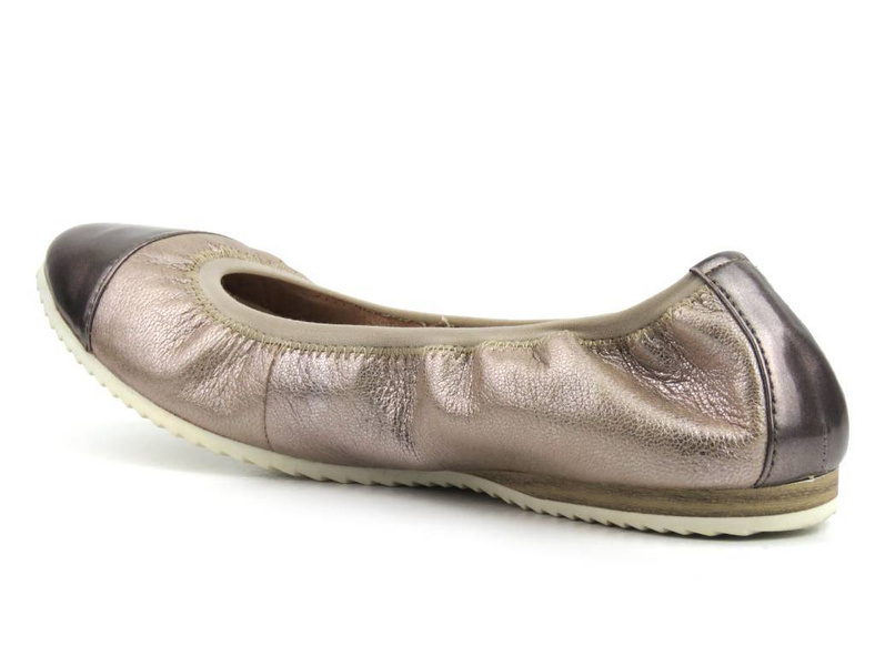 Balerinki damskie TAMARIS 22112, metaliczny róż