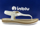 Sandały, japonki damskie wsuwane - Inblu BA-43, białe