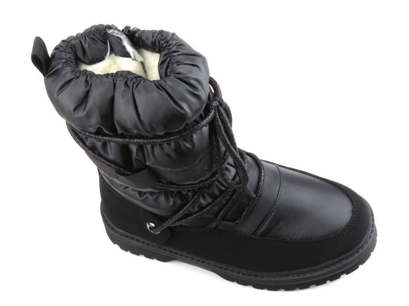 Cieplutkie śniegowce dziecięce - MISS E 23DZ23-6585, czarne