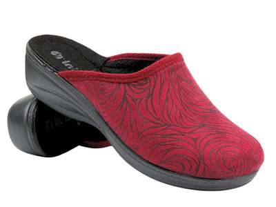 Kapcie Domowe Damskie Inblu LY-76 Bordowe Wsuwane