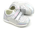 Sneakersy dziecięce z wycięciami w cholewce - WEESTEP R817633315, srebrne