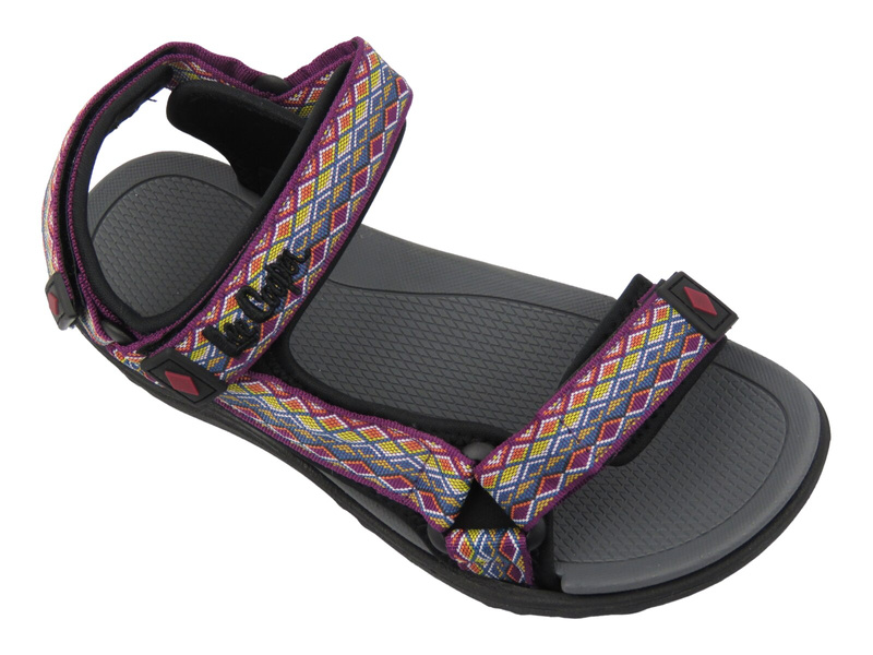 Sandały damskie sportowe - Lee Cooper 25-34-3565L, fioletowo-szare