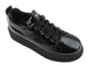 Sneakersy damskie na platformie - VENEZIA D23KA3360, czarne