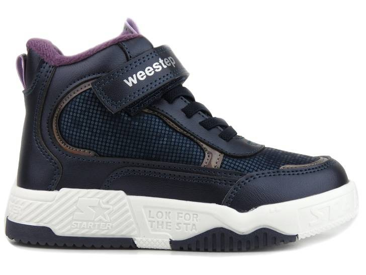 Trzewiki, buty zimowe dziecięce - WEESTEP R567765630DB, granatowe