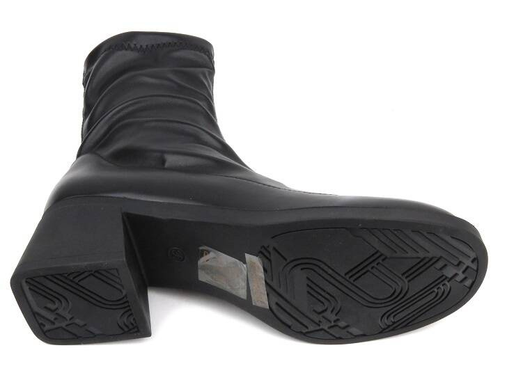 Botki damskie na obcasie- Evento 23BT35-6449, czarne