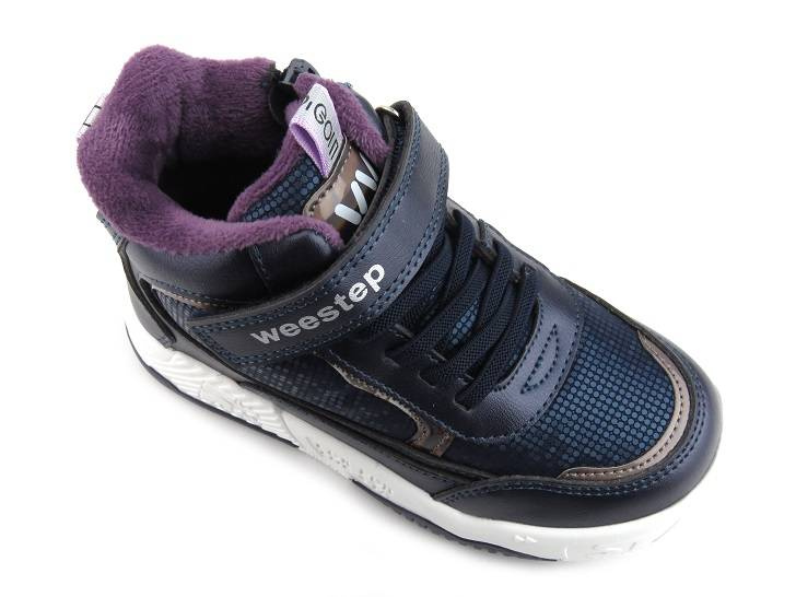Trzewiki, buty zimowe dziecięce - WEESTEP R567765630DB, granatowe