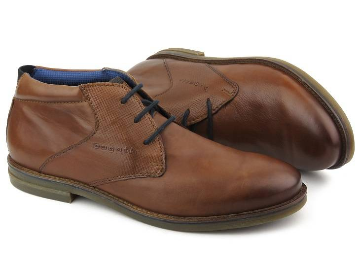 Eleganckie trzewiki męskie Bugatti 331-A5H02-1000, brązowe