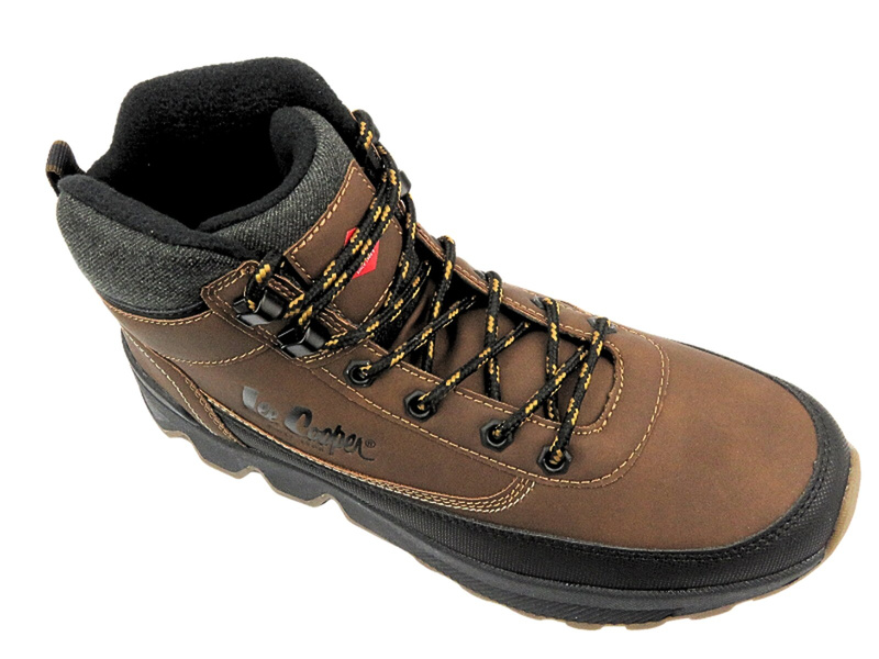 Trekkingi, śniegowce męskie - LEE COOPER LCJ-24-01-2950M, brązowe 