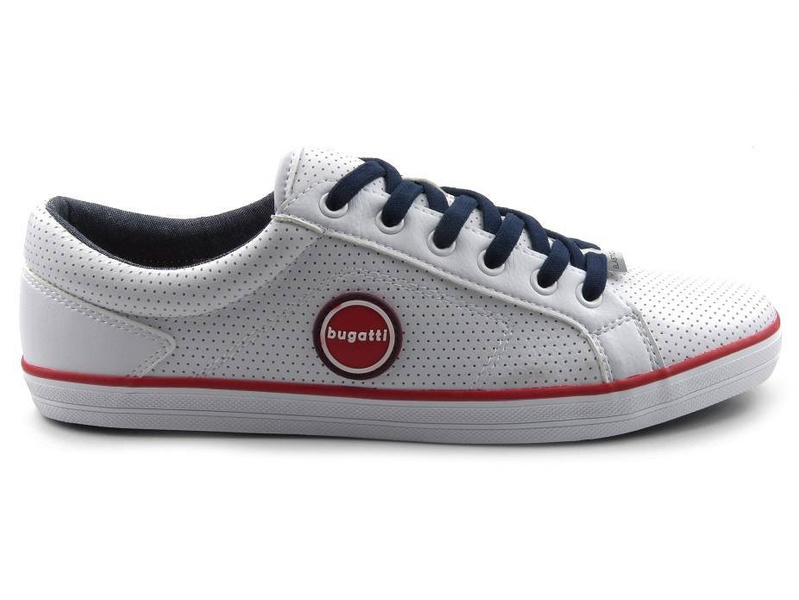 Trampki, buty męskie sportowe BUGATTI 321-50211-5000, białe