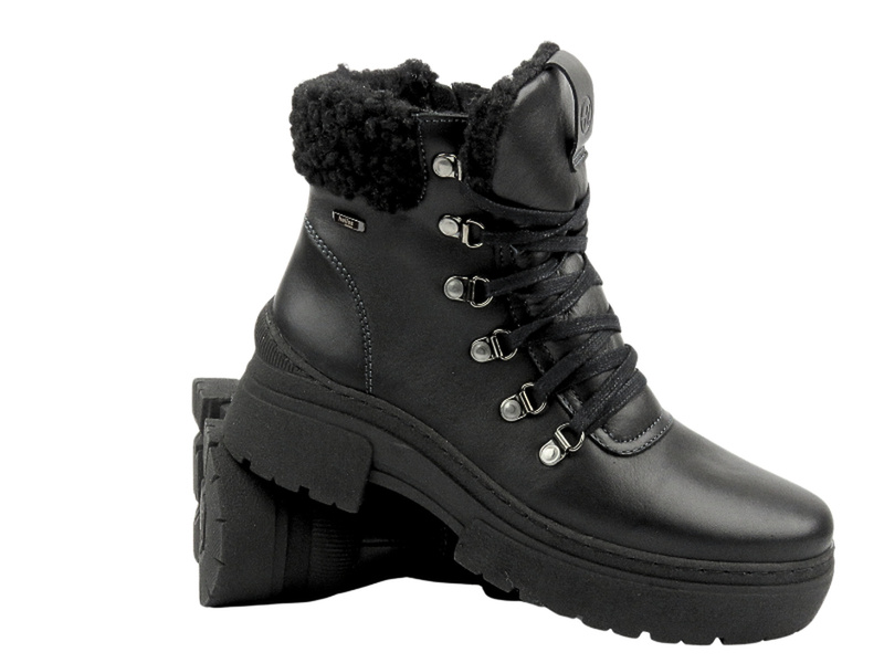 Wygodne trapery damskie Helios Komfort 583, czarne