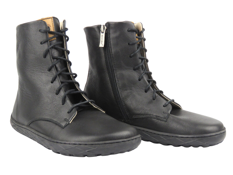 Barefoot minimalistyczne botki damskie Nika Komfort 1442, czarne