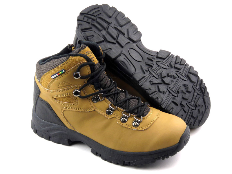 Trekkingi damskie zimowe - AMERICAN CLUB ES110/22, camel