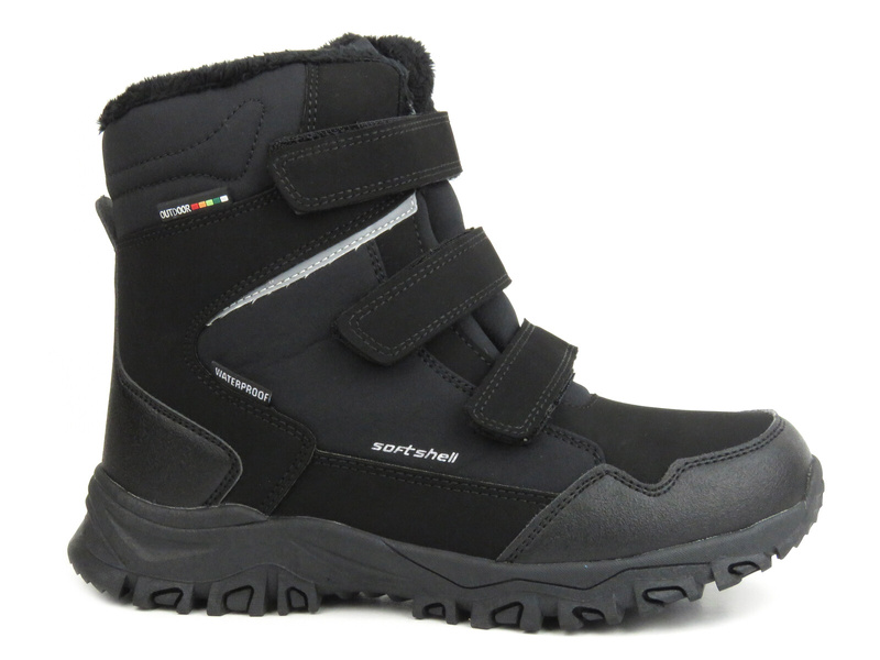 Śniegowce damskie, unisex - AMERICAN CLUB HL99/23, czarne