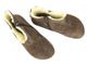 Wygodne ocieplane botki damskie barefoot ze skóry naturalnej Nika Komfort 1466, brązowe
