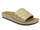  Klapki Damskie Ze Skóry Ekologicznej - INBLU AMALFI, Złote