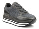 Sneakersy damskie na platformie - INBLU IN001316, szare
