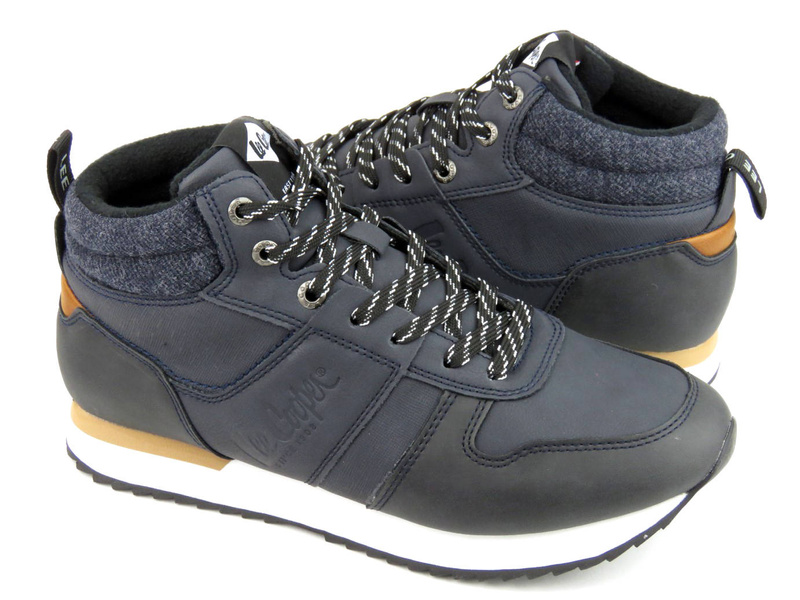 Buty męskie zimowe, sportowe - LEE COOPER LCJ-22-31-1462M, granatowe