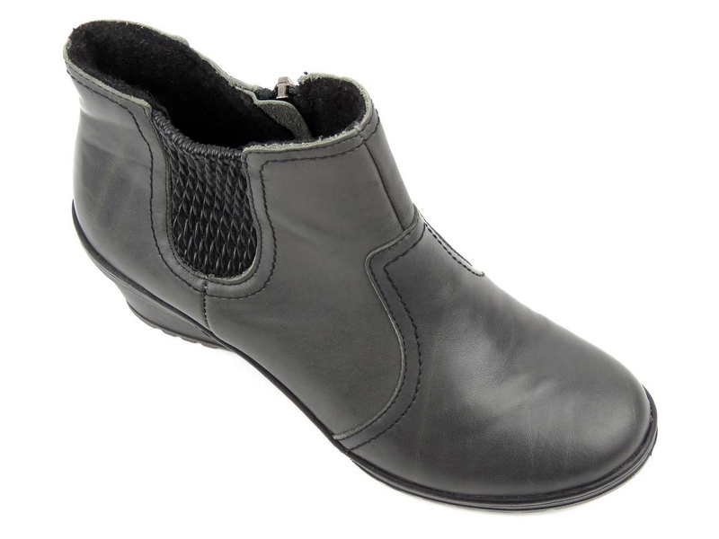 Botki damskie HELIOS Komfort 607, szare