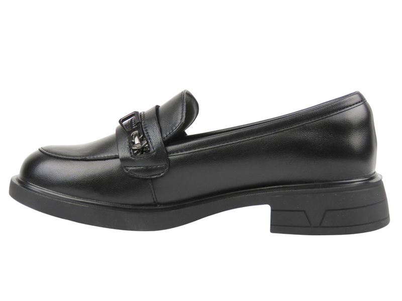 Eleganckie mokasyny damskie Vinceza 39965, czarne