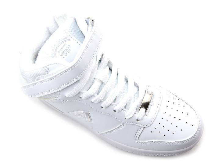 Zimowe buty dziecięce, młodzieżowe - AMERICAN CLUB ES102/22, białe