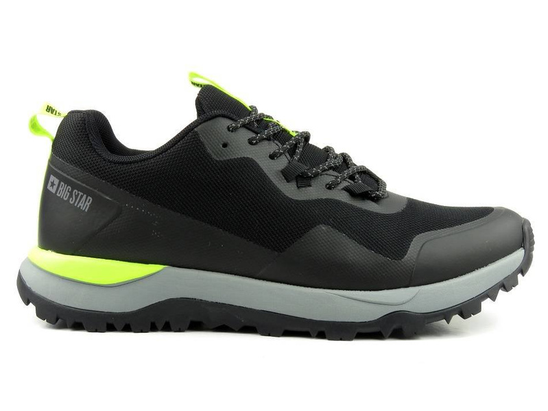 Buty męskie sportowe z technologią dostosowania do stopy - BIG STAR HH174337, czarne
