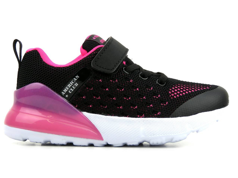 Buty sportowe dziecięce, adidasy American Club RL 11-12/22, czarne