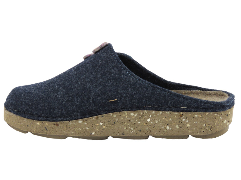 Wygodne kapcie damskie BEFADO 155D171, granatowe