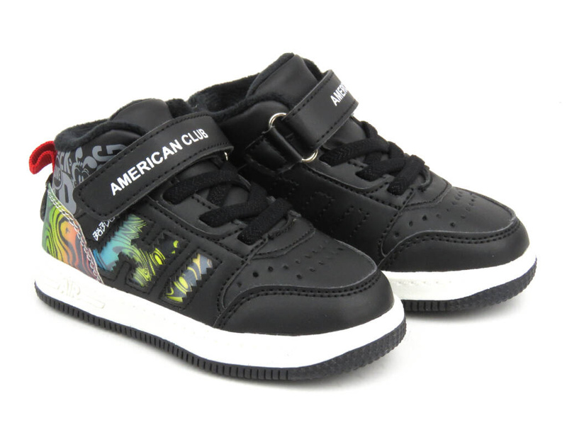 Sportowe buty dziecięce - AMERICAN CLUB BD 25/22, czarne