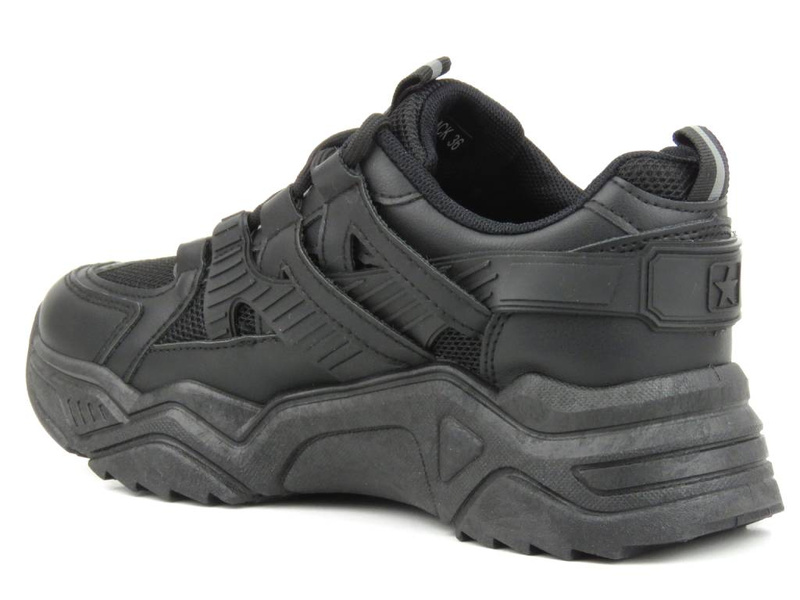 Sneakersy, buty sportowe damskie NEWS 22SP35-4620, czarne