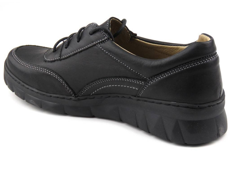 Lekkie i wygodne sneakersy damskie - Helios Komfort 360, czarne