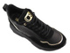 Sneakersy, buty sportowe damskie na ukrytym koturnie - CARINII B9061, czarne