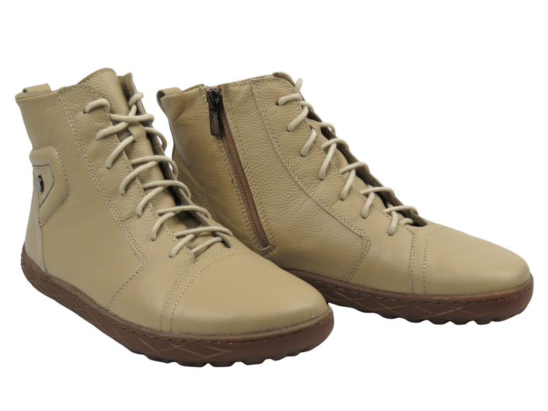 Wygodne botki damskie HELIOS 706, beżowe