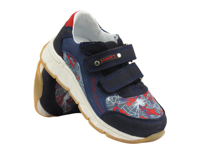 Trzewiki, półbuty dziecięce na rzepy - Jamet 1115, granatowe