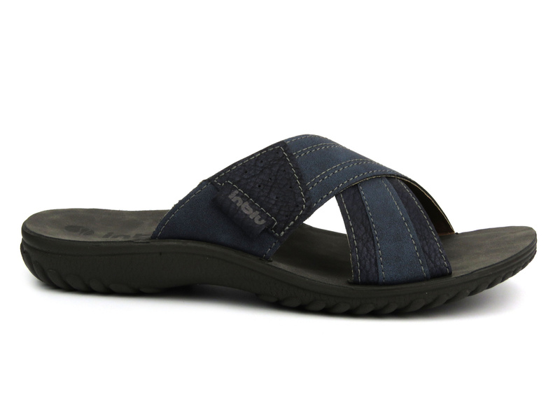 Wygodne klapki męskie - Inblu FN-107, granatowe