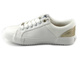 Sneakersy, trampki damskie Lee Cooper 042, białe ze złotem