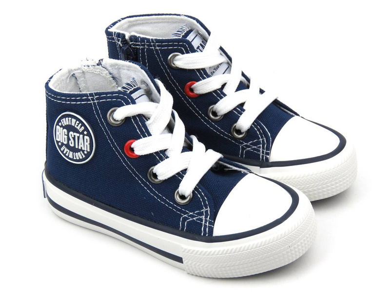 Trampki dziecięce za kostkę - BIG STAR HH374085, granatowe