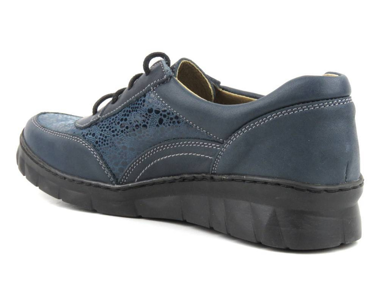 Lekkie i wygodne sneakersy damskie - Helios Komfort 360, granatowe