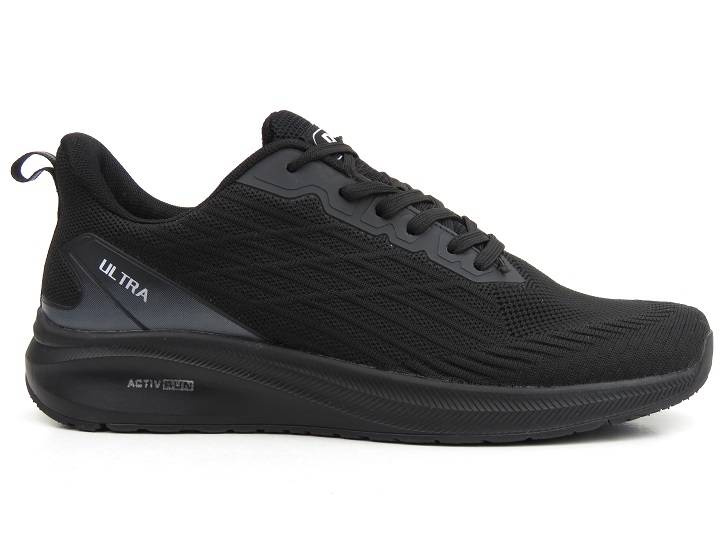 Lekkie sneakersy męskie, adidasy DK Activ Run VB16772, czarne