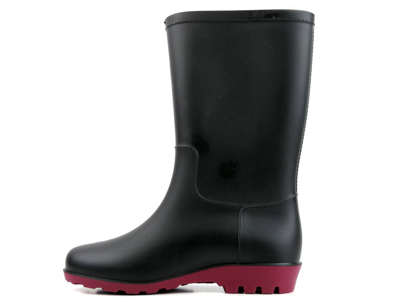 Wysokie kalosze damskie - REALPAKS SG-5/2, czarne